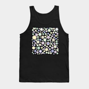 Blue Floral Designs #01 Tank Top